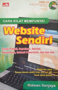 Image of Cara Kilat Mempunyai Website Sendiri: Untuk Pribadi, Organisasi, Sekolah, Perusahaan, Instansi Sekolah, dan lain-lain