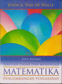 Image of Matematika sekolah dasar dan menengah :pengembangan pengajaran jilid 1