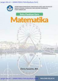 Image of Buku Panduan Guru Matematika SMA/SMK Kelas X